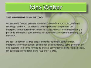 Método Weber