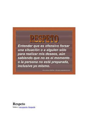 Respeto