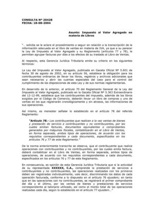 Impuesto al Valor Agregado en materia de Libros