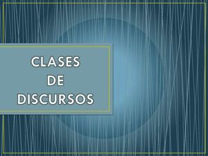 Clases de Discursos