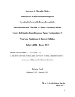 Apuntes para la Materia de Probabilidad y Estadística