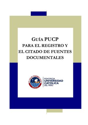 Guía PUCP para el registro y citado de fuentes bibliográficas