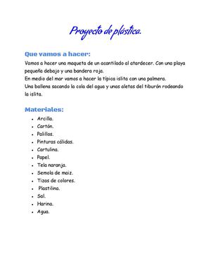 Grupo 1. Proyecto de plástica