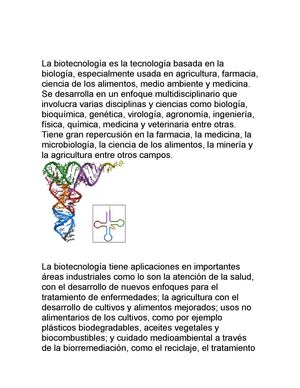 La Biotecnologia