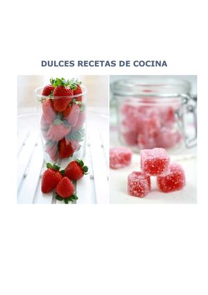 Dulces rectas de cocina