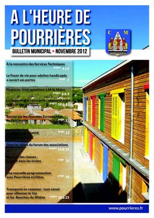 Bulletin Municipal de Pourrières novembre 2012