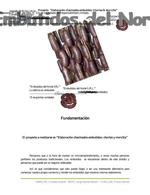 Proyecto de Chacinados