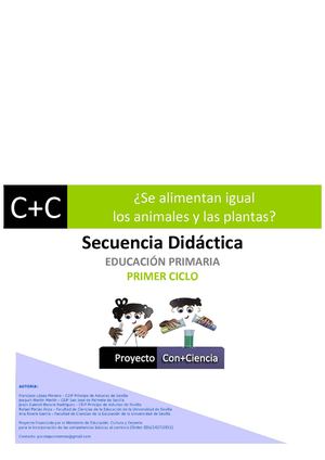 P2_La alimentación de animales y plantas_Secuencia Didáctica