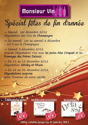 catalogue Vins Monsieur Vin décembre 2012