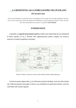 LA RESISTENZA ALLA FORZA RAPIDA NEL PUGILATO