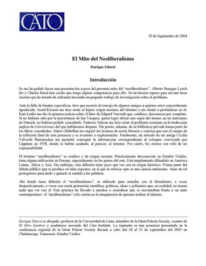 el mito del neoliberalismo