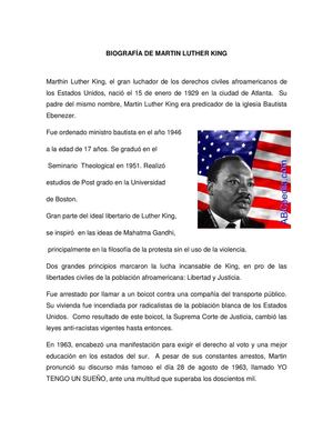 DISCURSO DE MARTIN LUTHER KING