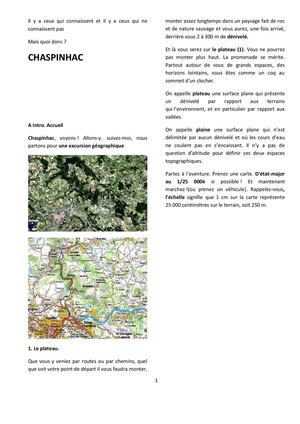 Géographie de Chaspinhac