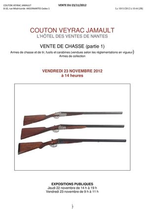VENTE D\'ARMES et VINS 23-11-2012 