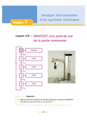 C C 1 L 5 GRAFCET d’un point de vue de la partie commande