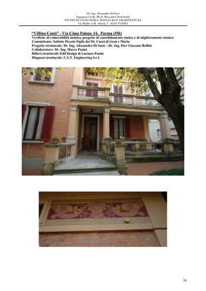 “Villino Conti” –Via Cima Palone 14,  Parma (PR)