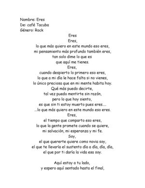 eres- café tacvba 