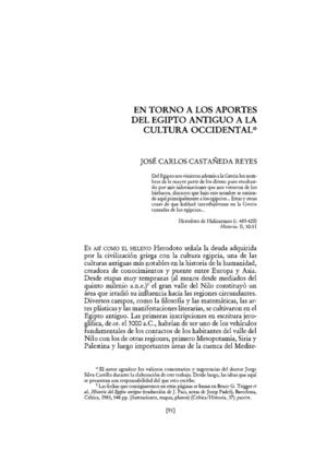 Aportes de Egipto a Occidente [