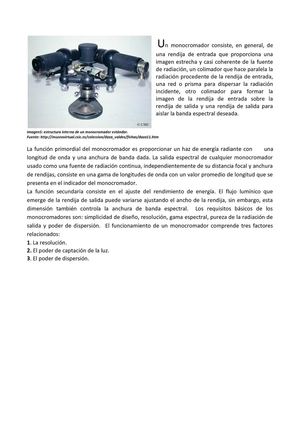 Un monocromador consiste