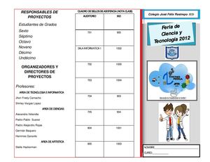 FOLLETO TECNOFERIA 2012