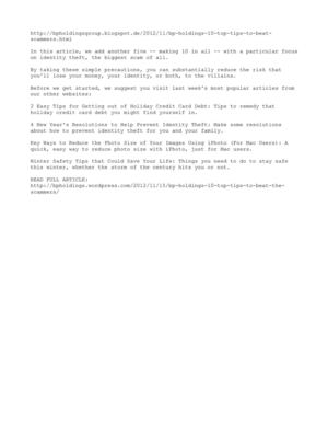 BP Holdings - 10 TOP TIPS TO BEAT THE SCAMMERS - BLOGGER