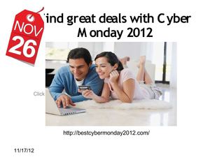 Best Cyber Monday 2012
