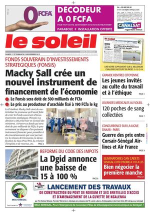 Edition du 17-18 Novembre 2012