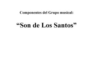 Componentes del Grupo musical "Son de Los Santos"
