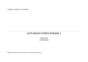 EL CUERPO- LOTO