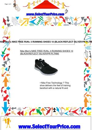 nike free run 3 mens silver