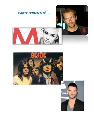 CARTES D'IDENTITÉ D'UN ARTISTE