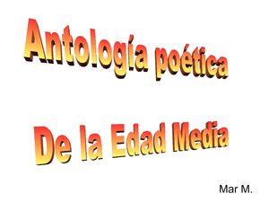 Antología poética de la Edad Media
