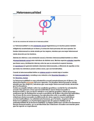 la heterosexualidad y la homosexualidad