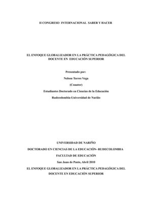 Enfoque globalizador en la práctica pedagógica 