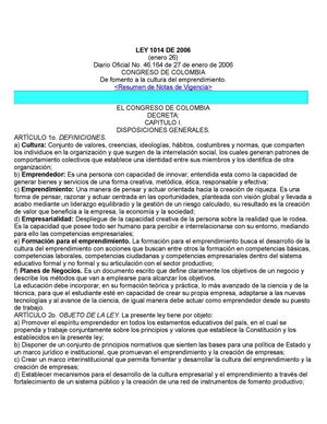 ley 1014 de 2006