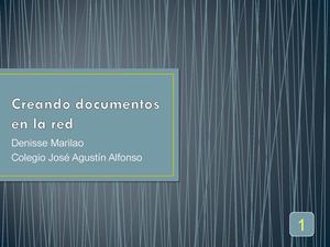 Creando documentos en la red, Power point