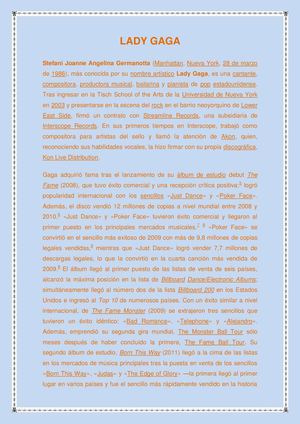 LADY GAGA
