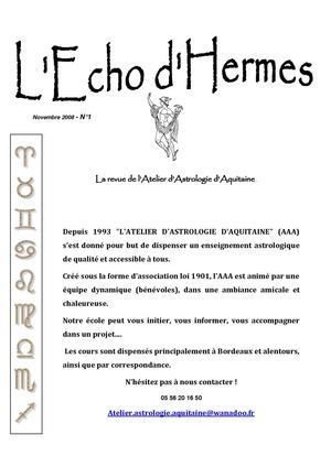 L'Echo d'Hermès n° 01 - Novembre 2008
