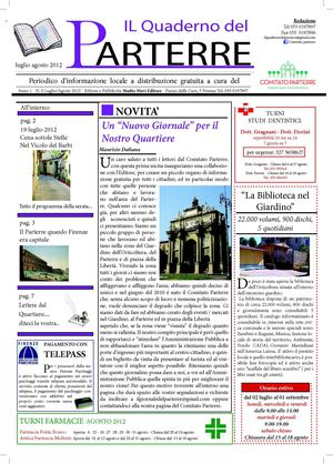 Il Quaderno Del Parterre luglio/agosto