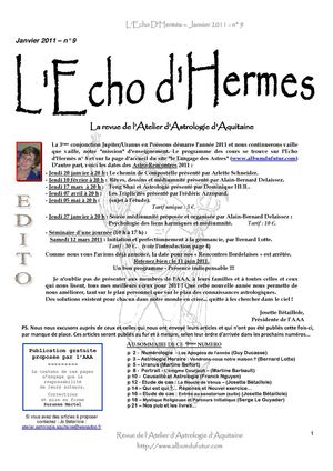 L'Echo d'Hermès n° 09 - Janvier 2011