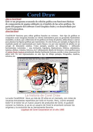 historia corel draw