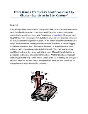Possessed by Ghosts - Exorcisms in 21st Century