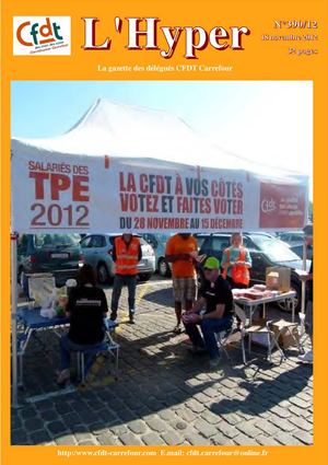 L'Hyper n°390/12, la gazette des délégués cfdt Carrefour