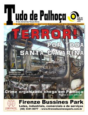 Jornal Tudo de Palhoça nº 3 - Edição - 20/11/2012