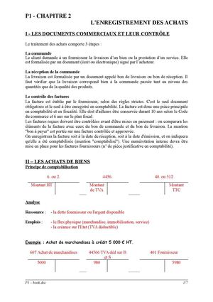 L'enregistrement des achats