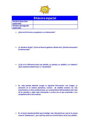 Bitácora Espacial
