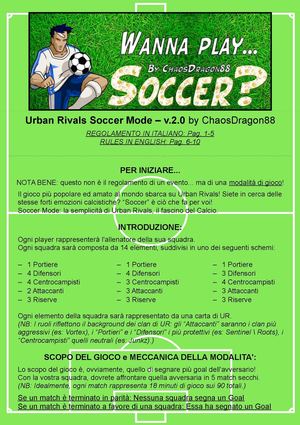 Soccer Mode - Urban Rivals