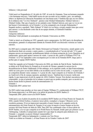 Biografia de Sebastian Vettel.