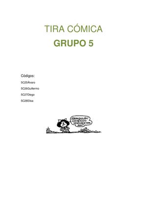 tira cómica grupo 5