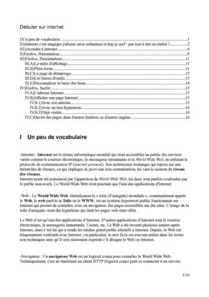 Débuter sur internet 